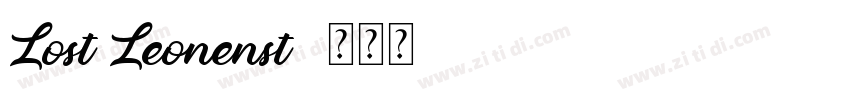 Lost Leonenst字体转换